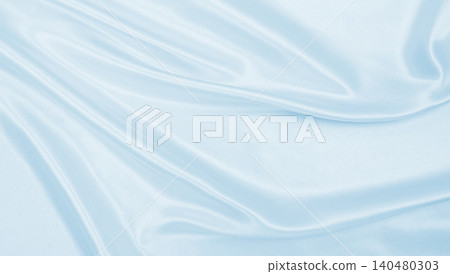 Smooth elegant blue silk or satin luxury cloth texture as abstract background. Luxurious background design Smooth elegant blue silk or satin luxury cloth texture as abstract background. Luxurious background design 140480303