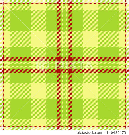 Cultural seamless vector tartan, folklore check background textile. Self pattern plaid texture fabric in lime and red colors. Cultural seamless vector tartan, folklore check background textile. Self pattern plaid texture fabric in lime and red colors. 140480473