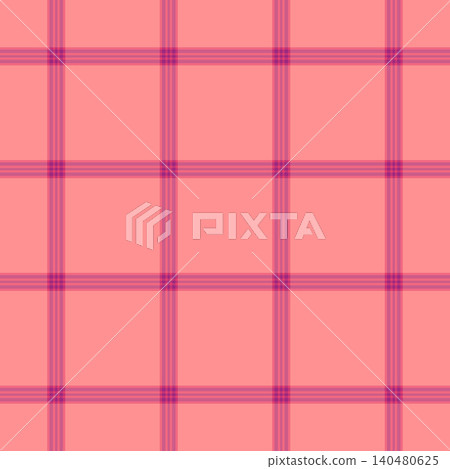 Old-fashioned fabric check vector, tradition background texture tartan. Mesh pattern plaid seamless textile in red and pink colors. 140480625