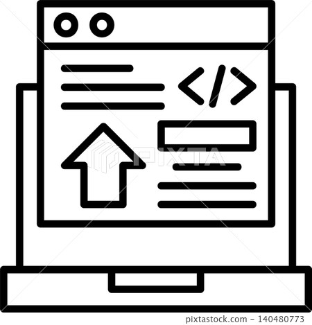 Frontend Development Modern Vector Icon Design Frontend Development Modern Vector Icon Design 140480773