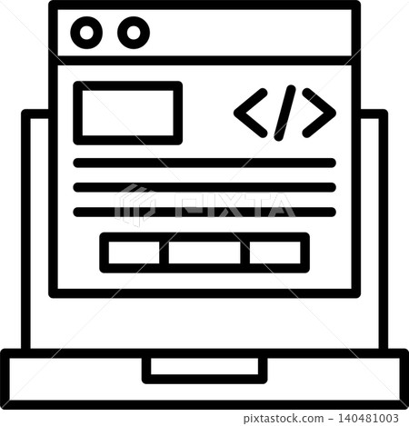 Programming Modern Vector Icon Design Programming Modern Vector Icon Design 140481003