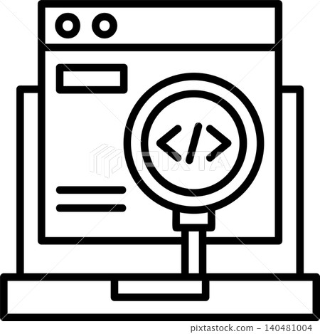 Code Testing Modern Vector Icon Design Code Testing Modern Vector Icon Design 140481004