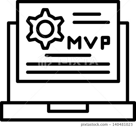 MVP Modern Vector Icon Design MVP Modern Vector Icon Design 140481023