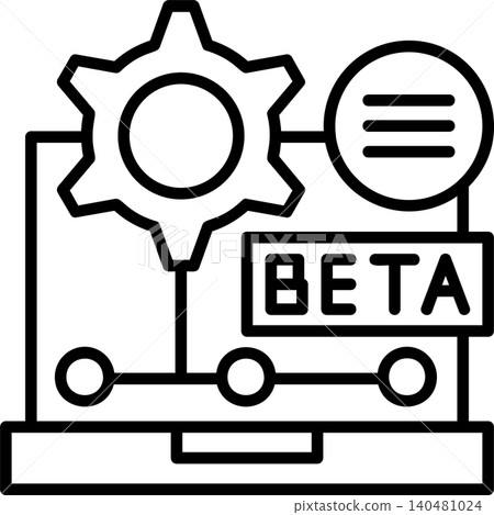 Beta Modern Vector Icon Design Beta Modern Vector Icon Design 140481024