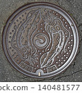 Aomori, Nakadomari, Designer Manhole Cover (Former Kodomari Village) 140481577
