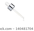 Pipette with transparent cosmetic gel 140481704