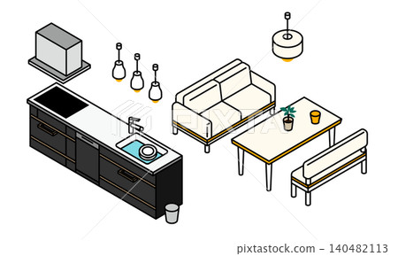 Isometric illustration of LDK Isometric illustration of LDK 140482113