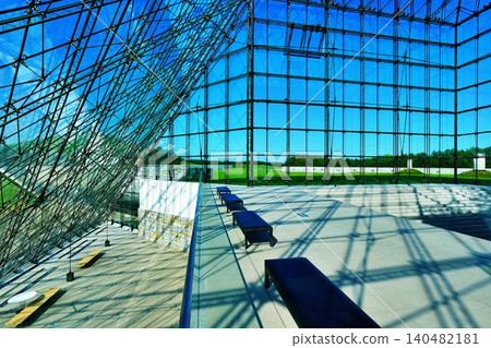 Pyramid of Moerenuma Park's glass Pyramid of Moerenuma Park's glass 140482181
