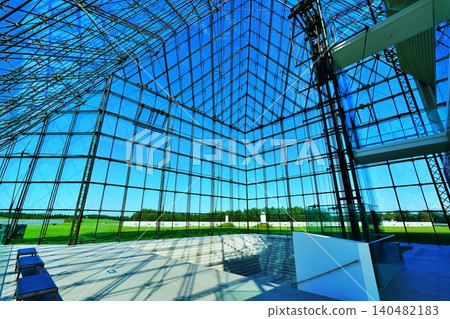 Pyramid of Moerenuma Park's glass Pyramid of Moerenuma Park's glass 140482183