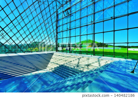 Pyramid of Moerenuma Park's glass Pyramid of Moerenuma Park's glass 140482186
