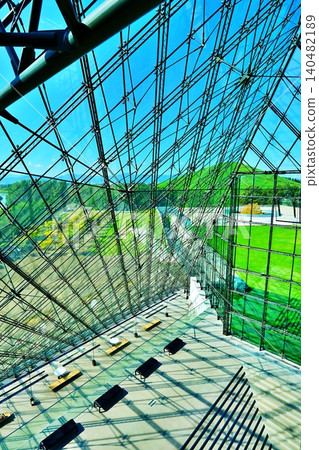 Pyramid of Moerenuma Park's glass Pyramid of Moerenuma Park's glass 140482189