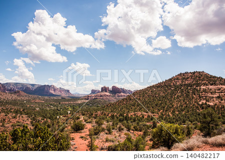 Cathedral Rock and the surrounding rock formations, one of Sedona's four major vortexes. Cathedral Rock and the surrounding rock formations, one of Sedona's four major vortexes. 140482217