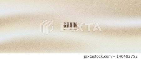Beige brown grain grunge gradation with soft warm gradient. Beige noise texture for poster or packaging. Pearl vector backdrop with brown wave and grain effect for promo or pitch presentation bg Beige brown grain grunge gradation with soft warm gradient. Beige noise texture for poster or packaging. Pearl vector backdrop with brown wave and grain effect for promo or pitch presentation bg 140482752