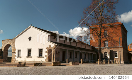 Erfurt, Germany - March 27, 2026. Historic Buildings at Petersberg Citadel Erfurt, Germany - March 27, 2026. Historic Buildings at Petersberg Citadel 140482964
