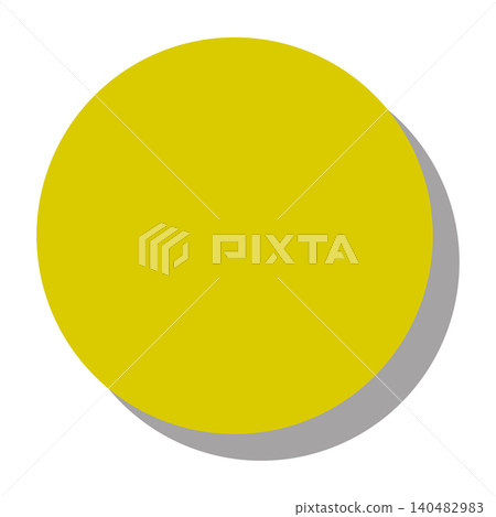 A mustard-colored circle with a shadow in the bottom right corner, which can be used as a background or icon base. A mustard-colored circle with a shadow in the bottom right corner, which can be used as a background or icon base. 140482983