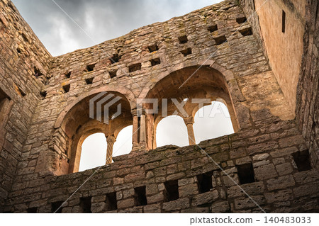Medieval Stone Arches Inside Castle Ruins Medieval Stone Arches Inside Castle Ruins 140483033
