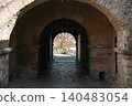 Erfurt, Germany - March 27, 2026. Historic Arched Passage in Petersberg Citadel 140483054