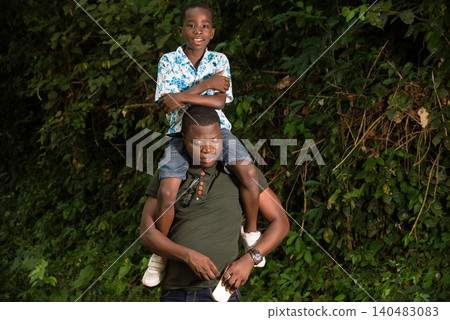 a family in the countryside. a family in the countryside. 140483083