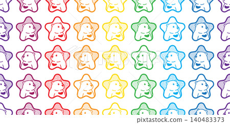 bear seamless pattern polar star rainbow colorful tablecloth cartoon doodle vector teddy tile background gift wrapping paper scarf isolated repeat wallpaper illustration design bear seamless pattern polar star rainbow colorful tablecloth cartoon doodle vector teddy tile background gift wrapping paper scarf isolated repeat wallpaper illustration design 140483373