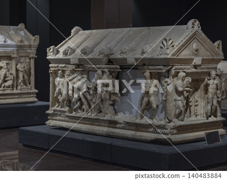 a historic sculpture from the Greek period a historic sculpture from the Greek period 140483884