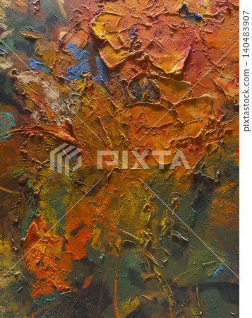 brushed oil paint texture on canvas 140483907
