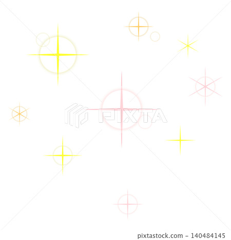 Glitter Mark Set: Simple Sparkling Icons 140484145