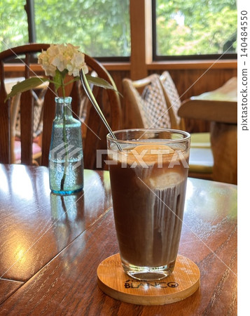 Coffee float at a cafe Coffee float at a cafe 140484550