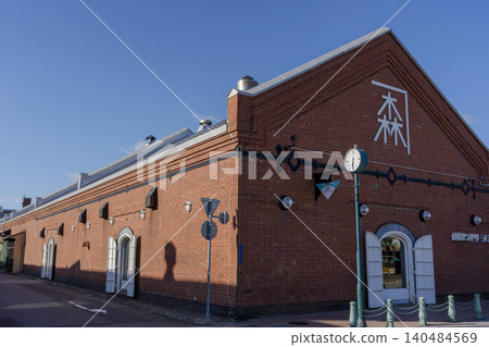 Kanemori Red Brick Warehouses, a tourist attraction in the Hakodate Bay Area Kanemori Red Brick Warehouses, a tourist attraction in the Hakodate Bay Area 140484569