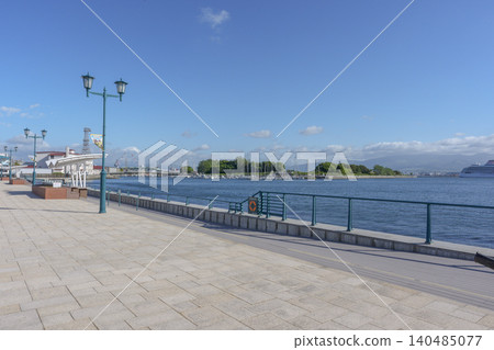 函館灣地區海濱及港口風光，北海道函館觀光 140485077