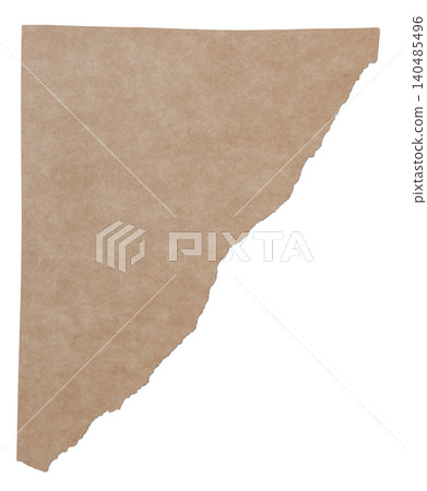 Torn Notebook Paper Brown Ripped Craft Sheet Isolated Journal Scrap Element Torn Notebook Paper Brown Ripped Craft Sheet Isolated Journal Scrap Element 140485496
