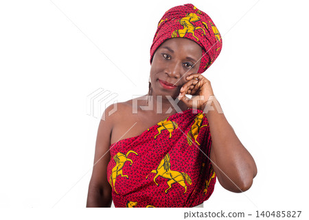 portrait of young smiling african woman. portrait of young smiling african woman. 140485827