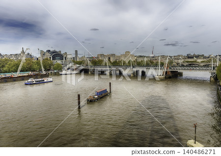 River Thames and city skyline of London, England, UK River Thames and city skyline of London, England, UK 140486271