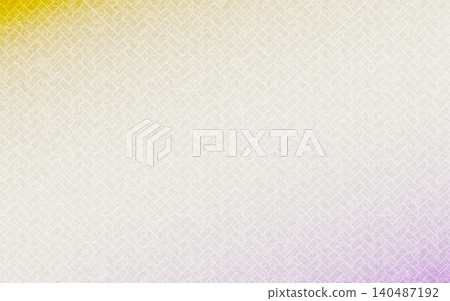 Seamless Japanese-style washi paper pattern. Yellow, white, and purple gradient, cypress fence pattern. 140487192