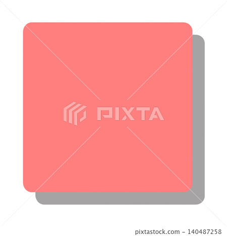 A light red square with a shadow in the bottom right corner, which can be used as a background or icon base. A light red square with a shadow in the bottom right corner, which can be used as a background or icon base. 140487258