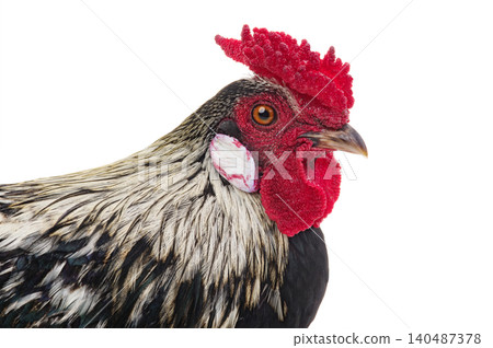 rooster Portrait rooster isolated on white background rooster Portrait rooster isolated on white background 140487378