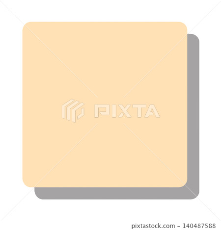 A beige square with a shadow in the bottom right corner, usable as a background or icon base. A beige square with a shadow in the bottom right corner, usable as a background or icon base. 140487588