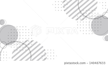 A monochrome, pop, and cute Memphis-style frame background, horizontal 16:9 aspect ratio. A monochrome, pop, and cute Memphis-style frame background, horizontal 16:9 aspect ratio. 140487633