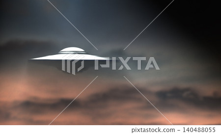 UFO in the sky	 140488055