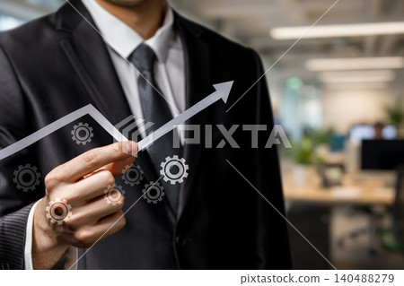 Business growth in action 140488279