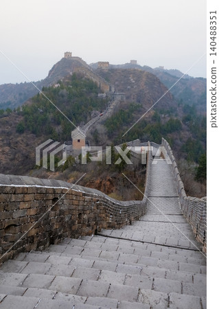 The Great Wall of China is an impressive historical defensive structure 140488351