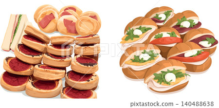 Vsai assorted party food platters for catering events Vsai assorted party food platters for catering events 140488638