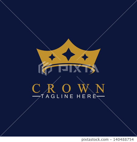 Crown Logo Template vector illustration Crown Logo Template vector illustration 140488754