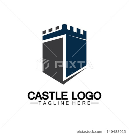 Castle Logo symbol vector illustration design template Castle Logo symbol vector illustration design template 140488913