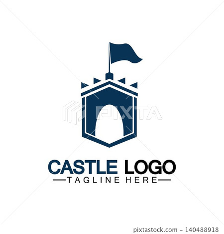 Castle Logo symbol vector illustration design template Castle Logo symbol vector illustration design template 140488918