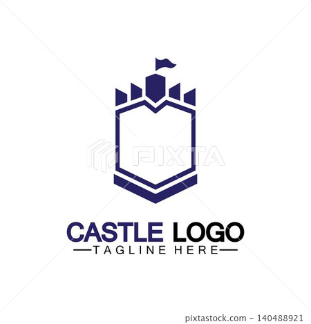 Castle Logo symbol vector illustration design template Castle Logo symbol vector illustration design template 140488921