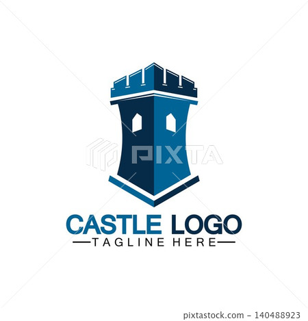 Castle Logo symbol vector illustration design template Castle Logo symbol vector illustration design template 140488923