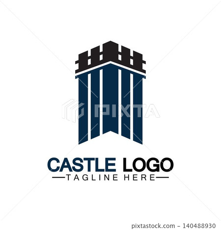 Castle Logo symbol vector illustration design template Castle Logo symbol vector illustration design template 140488930