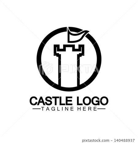 Castle Logo symbol vector illustration design template Castle Logo symbol vector illustration design template 140488937