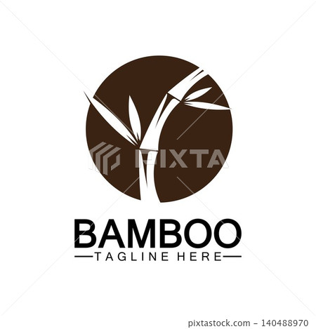 Bamboo Logo Template vector icon illustration design Bamboo Logo Template vector icon illustration design 140488970