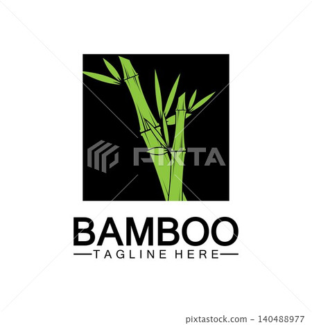 Bamboo Logo Template vector icon illustration design Bamboo Logo Template vector icon illustration design 140488977